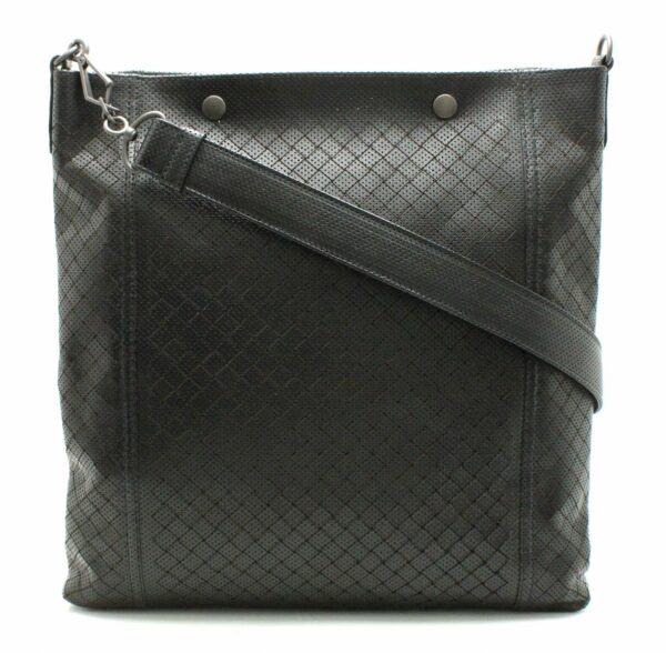 11671306 Bottega Veneta Intreccio Mirage Shoulder Bag Leather Black