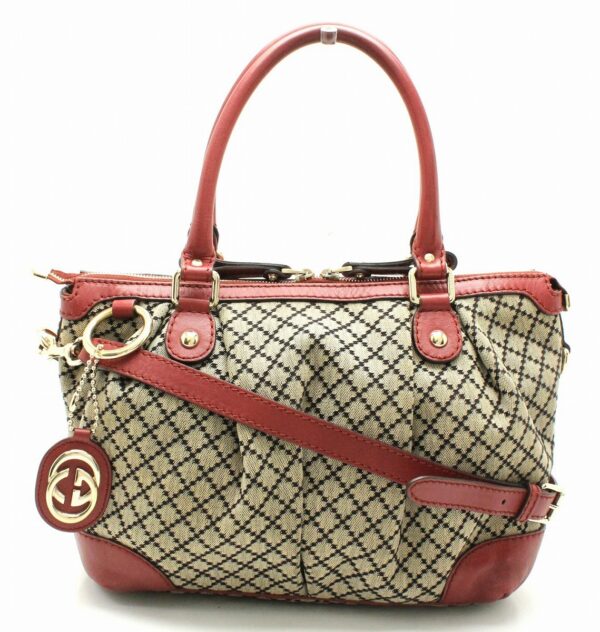 11671325 Gucci Diamante Handbag Red