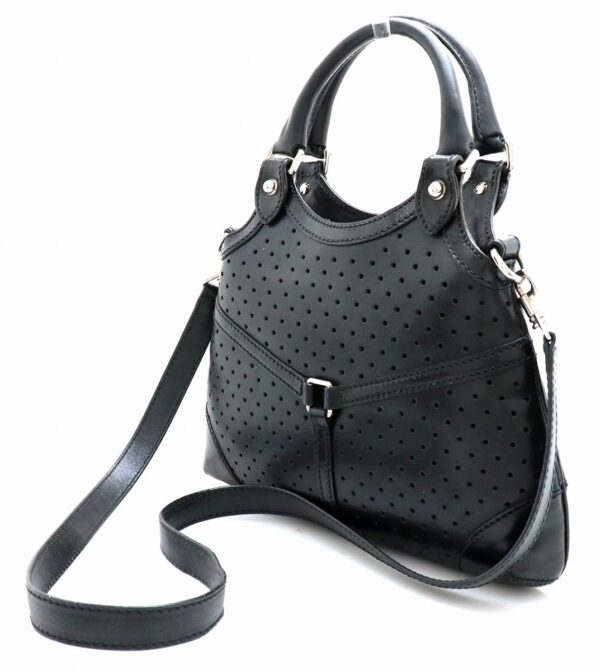 11671378 1 Gucci Logo Punching Handbag Black