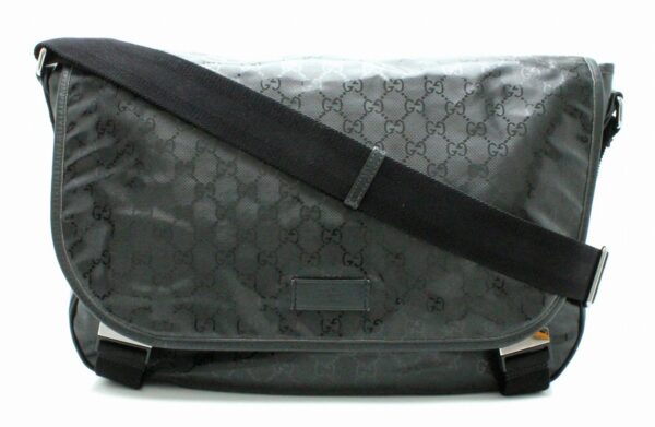 11671412 Gucci GG Supreme Messenger Bag Black