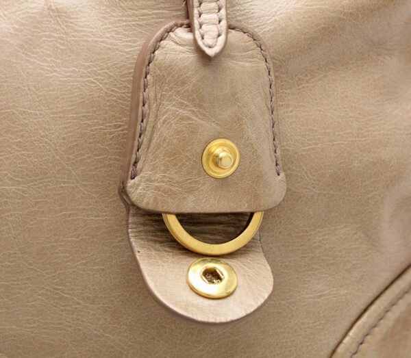 11671440 6 Miu Miu Handbag 2Way Shoulder Bag Leather Beige