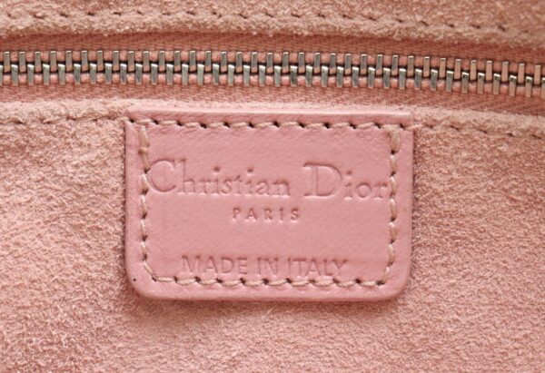 11671458 8 Christian Dior Intrecciato Lady Dior Handbag Leather Pink