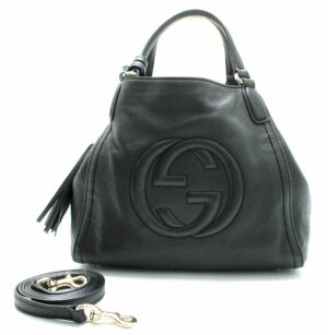 11671580 Gucci Interlocking G Small Shoulder Bag Black