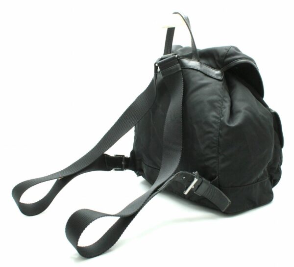 11671691 1 Prada Nylon Leather Backpack Rucksack Black