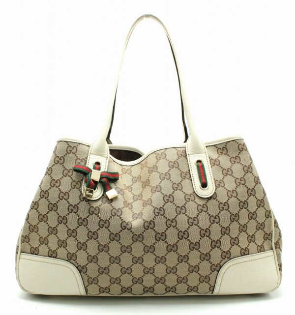 11671694 Gucci Princy Line Tote Bag Khaki