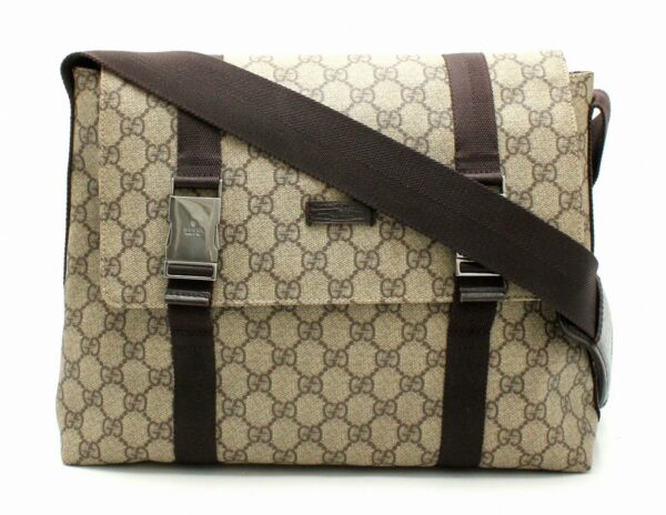 11671786 Gucci GG Supreme Messenger Bag Beige