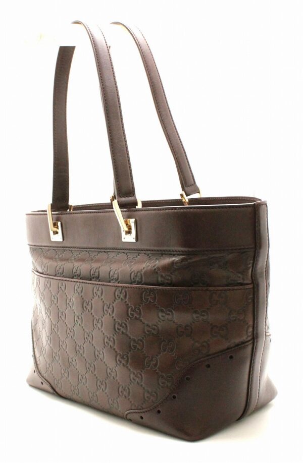 11680148 1 Gucci Guccisima Leather Tote Bag Brown