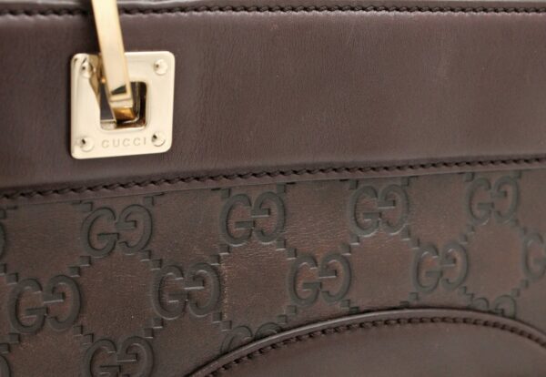 11680148 7 Gucci Guccisima Leather Tote Bag Brown