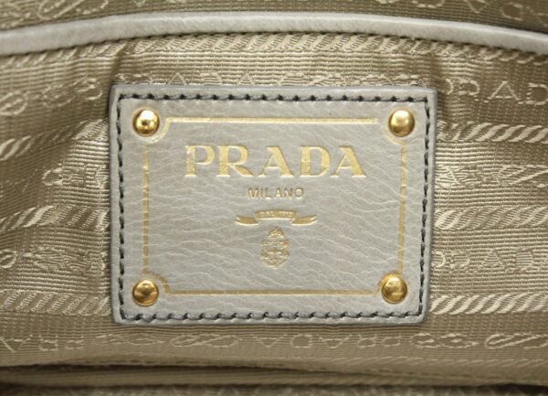 11680532 8 Prada Soft Calfskin Mini Handbag 2WAY Shoulder Bag Greige