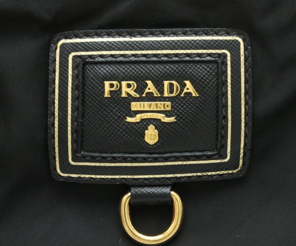 11680536 8 Prada Tessuto Oro 2WAY Shoulder Bag Nylon Leather Nero Black