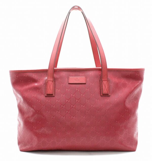 11680545 Gucci GG Supreme Tote Bag Red