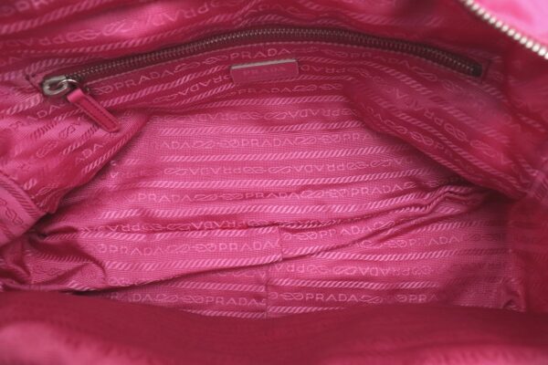 11680549 4 Prada Shoulder Bag Nylon Leather Pink