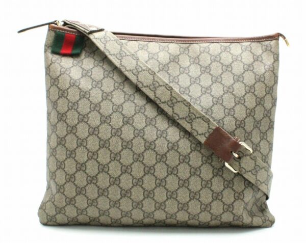 11680623 Gucci GG Supreme Crossbody Bag Khaki