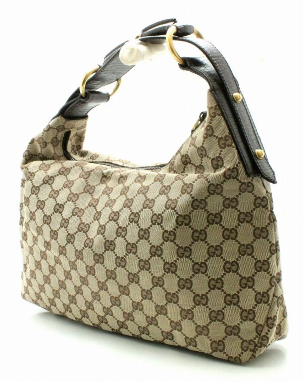 11680851 1 Gucci GG Canvas Shoulder Bag Khaki