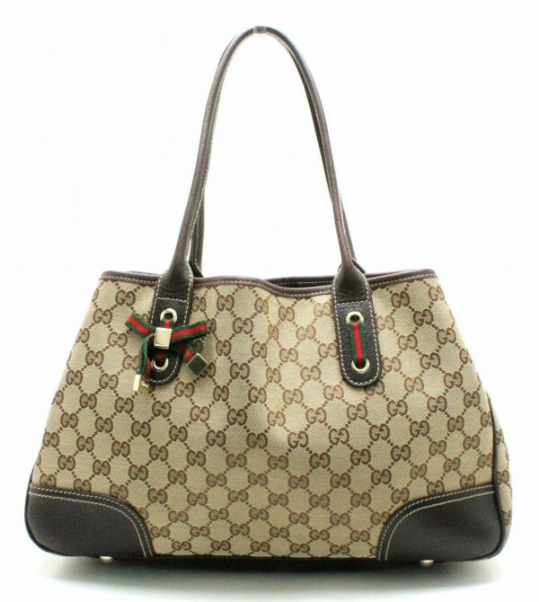 11680882 Gucci Princey Line Tote Bag Khaki