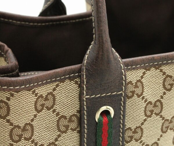 11680882 6 Gucci Princey Line Tote Bag Khaki