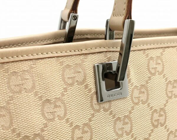 11681022 6 Gucci GG Canvas Tote Bag Beige