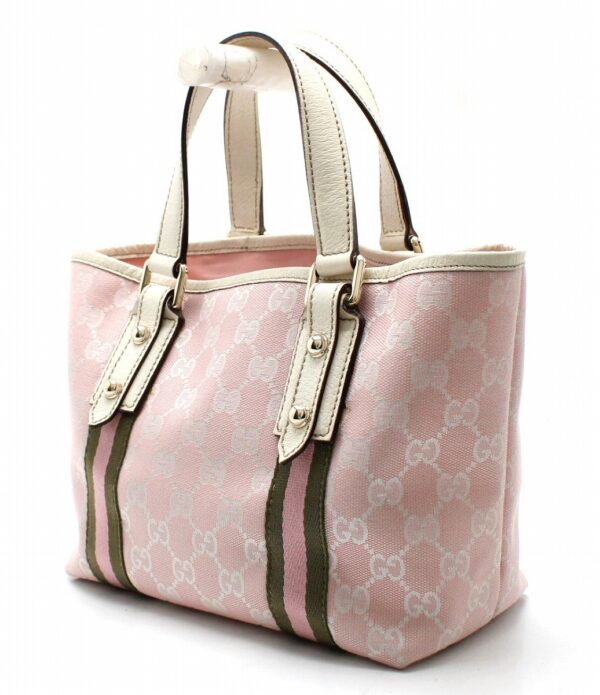 11681035 1 Gucci GG Canvas Mini Tote Bag Pink