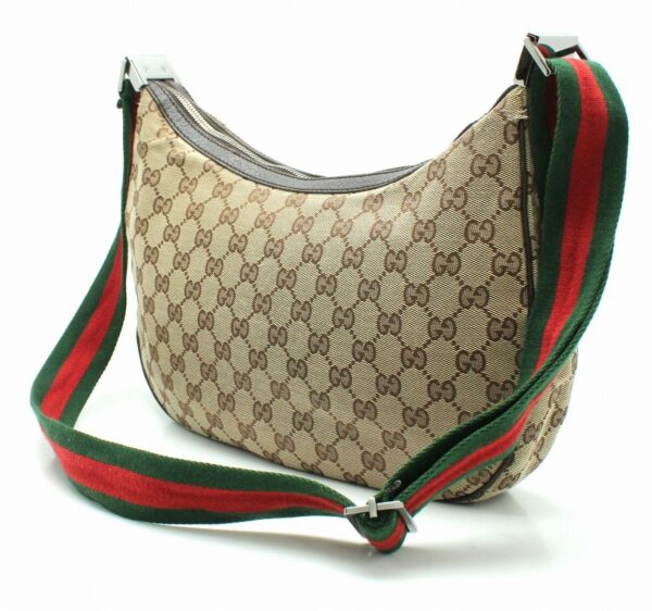 11681109 1 Gucci GG Sherry Line Shoulder Bag Khaki