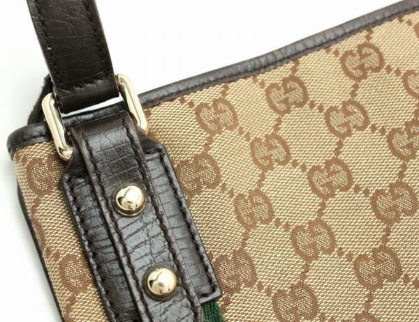 11681110 6 Gucci GG Sherry Line Crossbody Bag Khaki