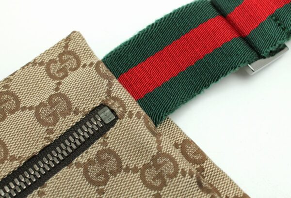 11681199 6 Gucci GG Canvas Waist Bag Khaki