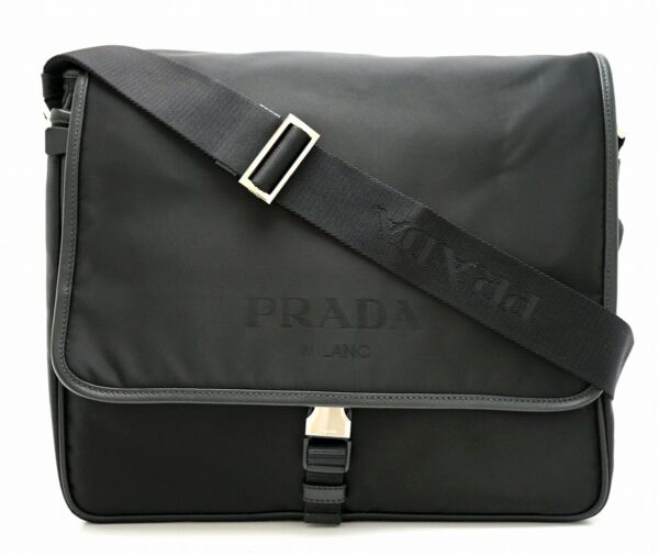 11681225 Prada Nylon Shoulder Bag Messenger Crossbody Nero Black