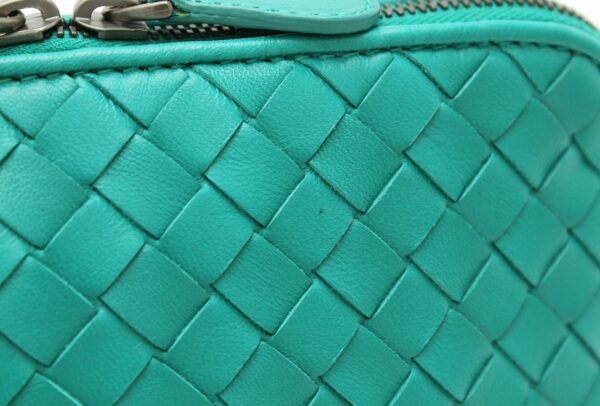 11681227 6 Bottega Veneta Intrecciato Pouch Accessory Case Blue Green