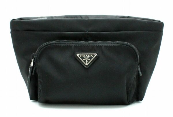 11681303 Prada Nylon Pouch Pouch Nero Black