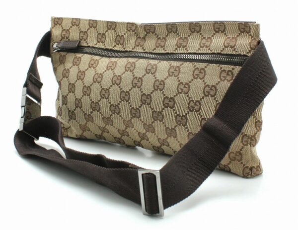 11681322 1 Gucci GG Canvas Body Bag Khaki