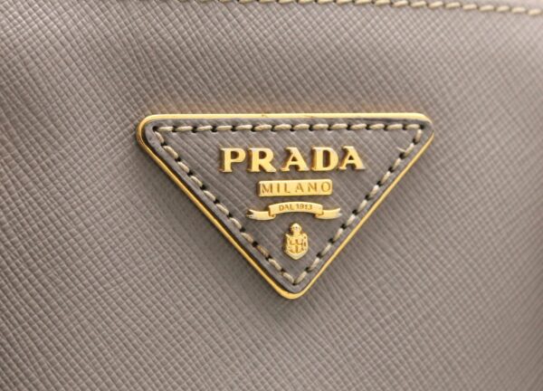 11681329 8 Prada Saffiano Lux Handbag Tote Bag Embossed Leather Argilla Taupe