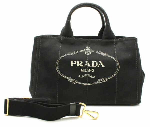 11681402 Prada Canapa 2WAY Tote Bag Nero Black