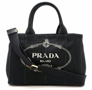 11681417 Prada 2WAY Leather Shoulder Tote Bag Nero Black