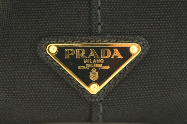 11681417 7 Prada Canapa Mini Tote Bag 2WAY Shoulder Bag Nero Black