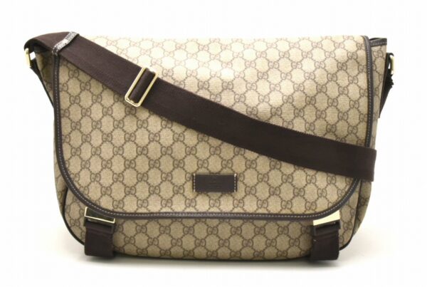 11681659 Gucci GG Supreme Shoulder Bag Beige