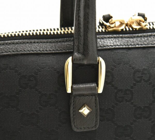 11681676 6 Gucci GG Canvas Handbag Black