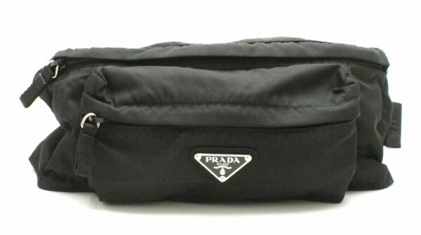 11681722 Prada Waist Pouch Nylon Nero Black