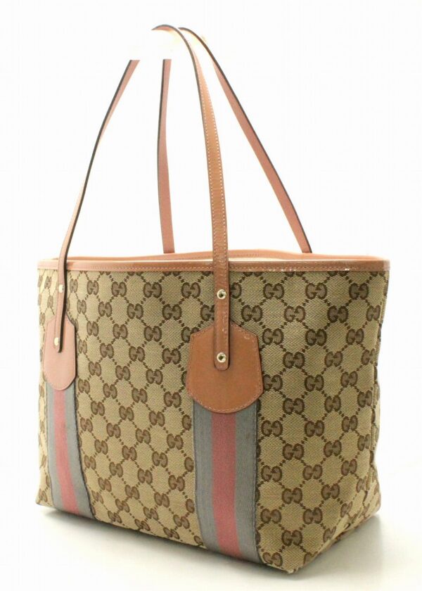 11681779 1 Gucci GG Canvas Tote Bag Pink