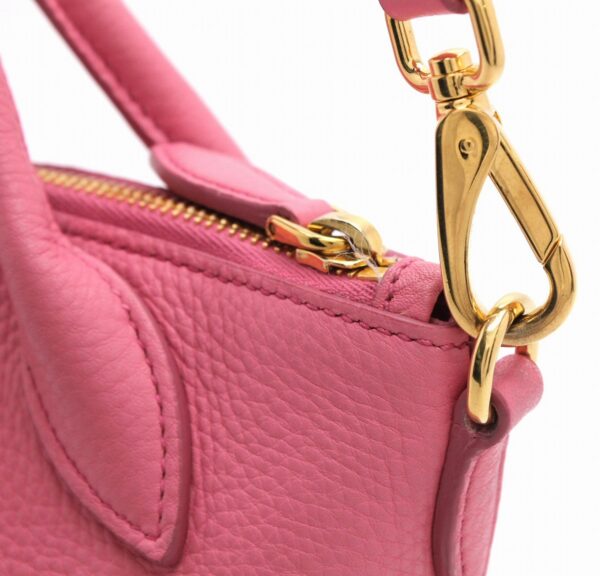 11681889 6 Prada 2WAY Handbag Shoulder Bag Leather Begonia Pink