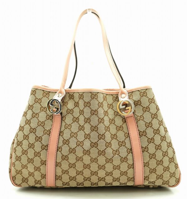 11681899 Gucci GG Canvas Handbag Pink