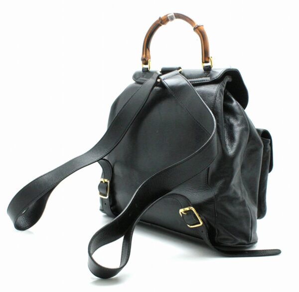 11681904 1 Gucci Bamboo Rucksack Black