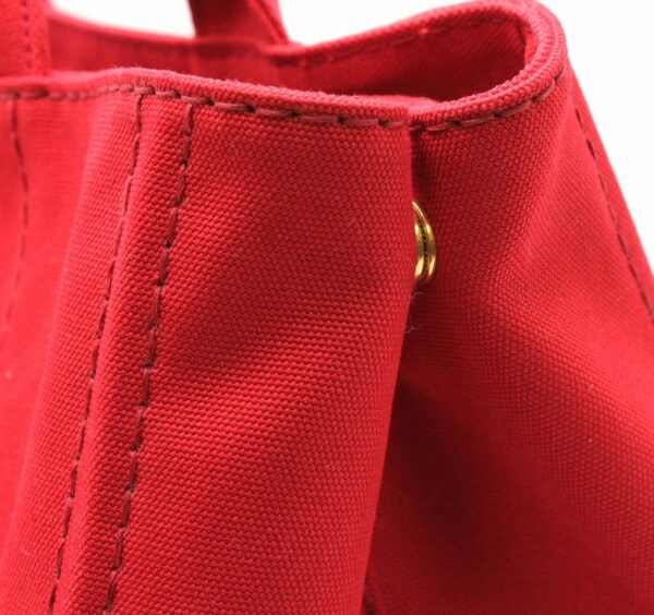 11681910 5 Prada Canapa 2WAY Tote Bag Denim Rosso Red