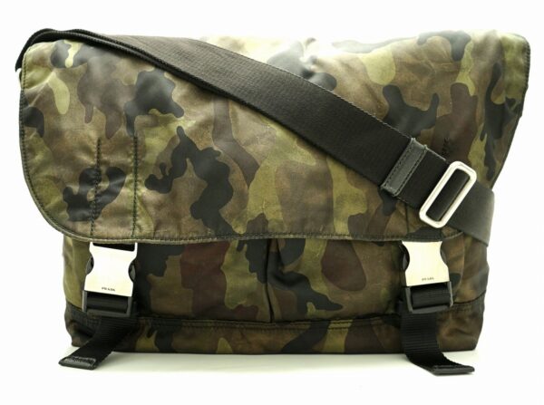 11690196 Prada Nylon Messenger Bag Crossbody Camouflage