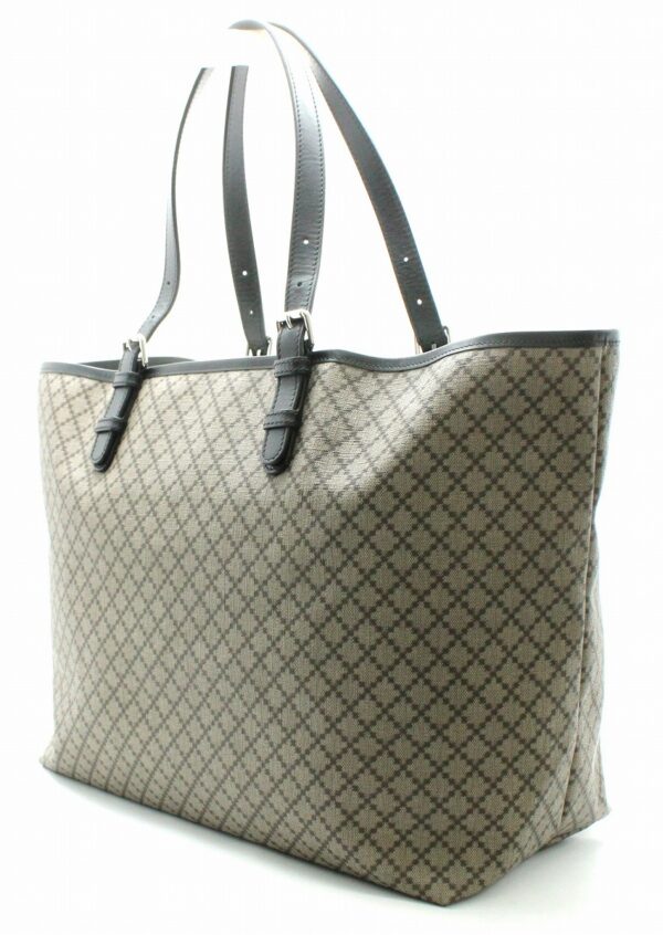 11690213 1 Gucci Diamante Leather Tote Bag Khaki