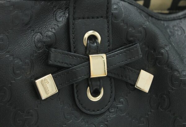 11690236 6 Gucci Guccisima Ribbon Tote Bag Black