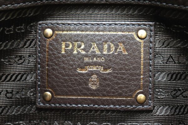 11690246 8 Prada Nylon Handbag 2WAY Shoulder Bag Nero Brown