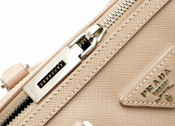 11690496 5 Prada Saffiano 2WAY Handbag Shoulder Bag Beige Pink