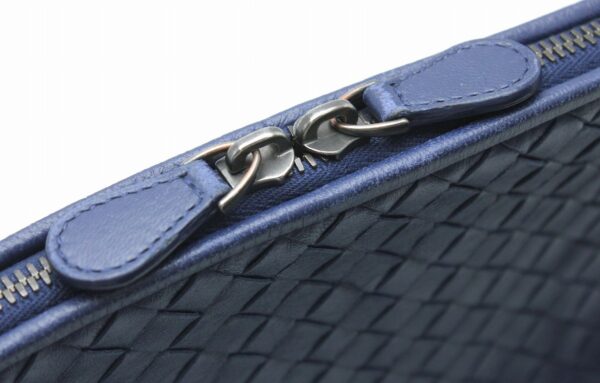 11690582 5 Bottega Veneta Intrecciato Shoulder Bag Leather Blue