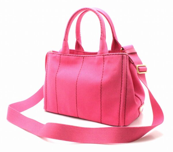 11690659 1 Prada Canapa Mini Tote Bag 2WAY Shoulder Bag Peonia Pink