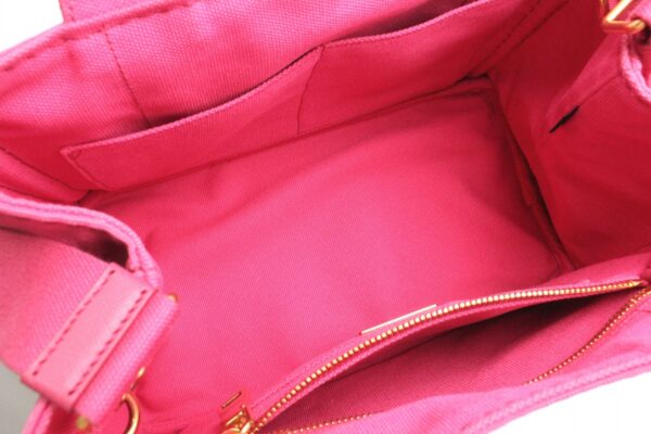 11690659 4 Prada Canapa Mini Tote Bag 2WAY Shoulder Bag Peonia Pink