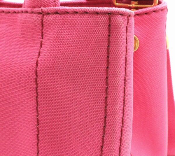 11690659 7 Prada Canapa Mini Tote Bag 2WAY Shoulder Bag Peonia Pink